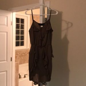 Brown spaghetti strap dress